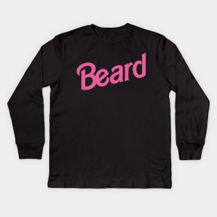 Beard Kids Long Sleeve T-Shirt